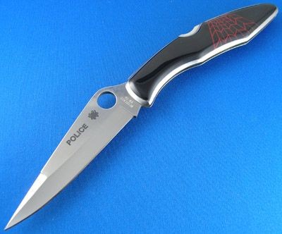 Spyderco - Santa Fe Stoneworks - Police Jet w - Coral Web PE.jpg